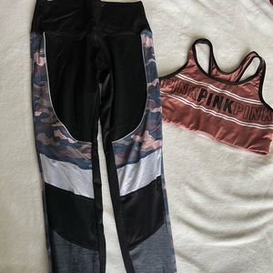 Pink Victoria secret sports wear